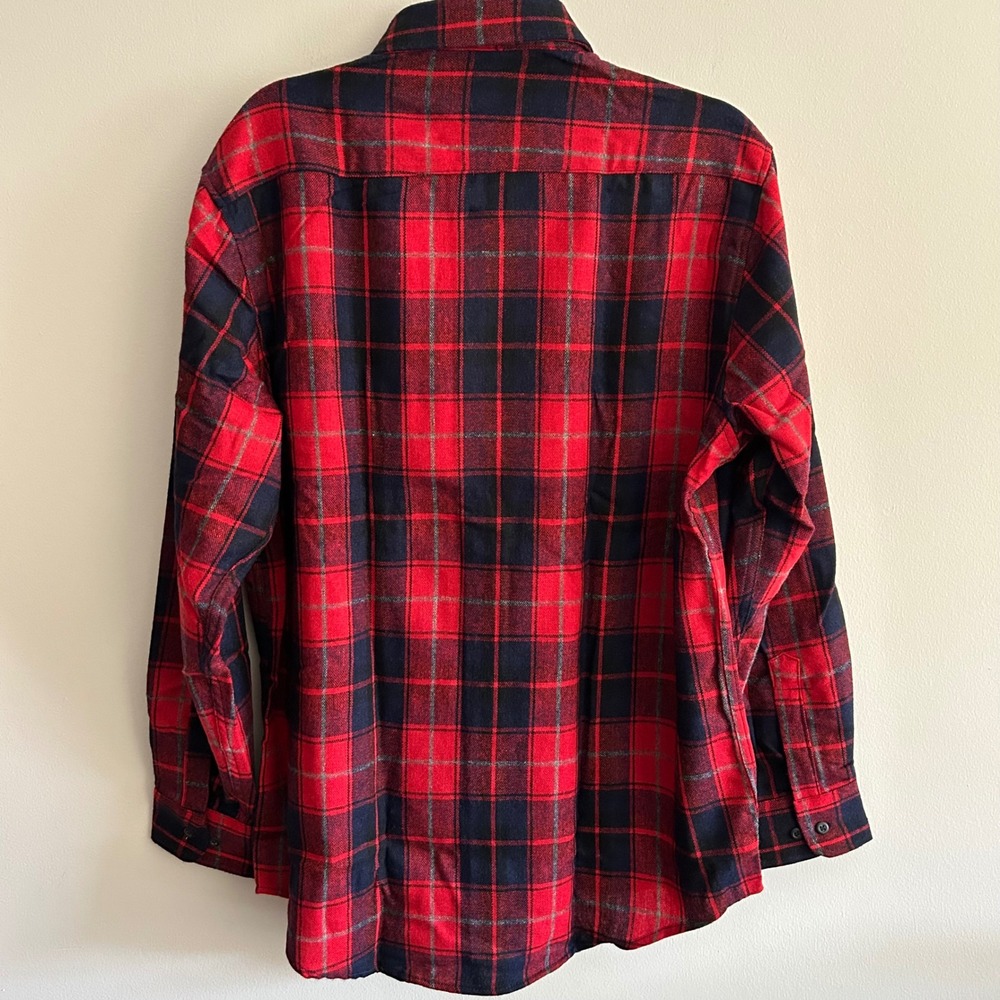 Vintage NWT Sears Roebuck and Co Wool Blend Flannel Shirt Large Tall - Picture 7 of 7